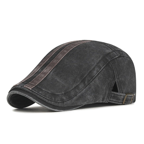 Denim Strip Cap