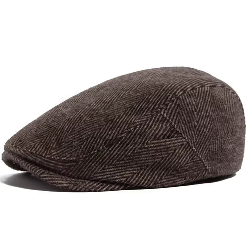 Herringbone Wool Cap