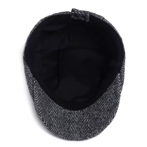Herringbone Wool Cap